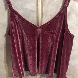 VS PINK velvet crop top